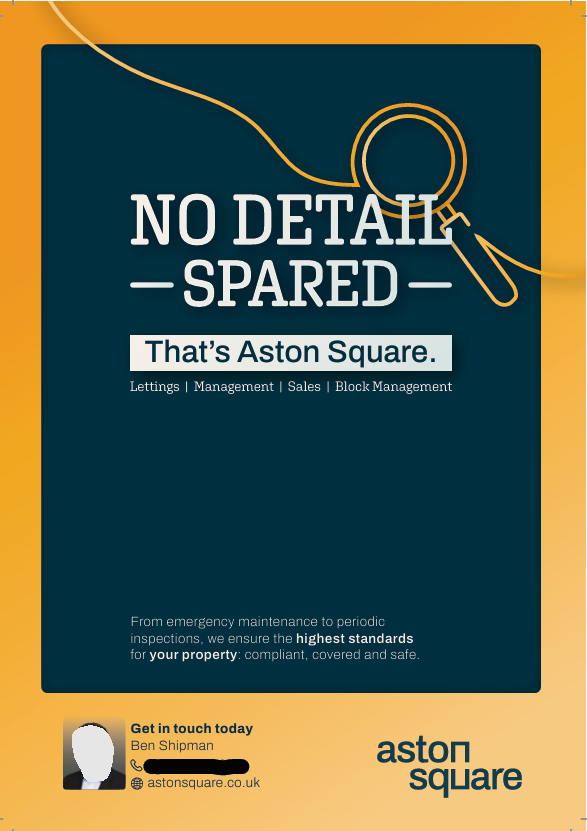 Aston Square — Ad Copy mockup